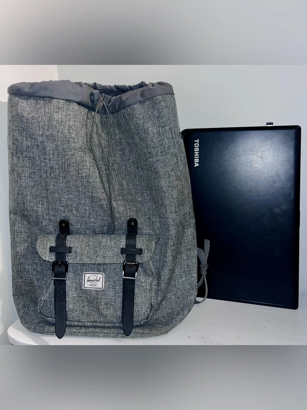 Herschel Supply Co America Grey Backpack Full Sized unisex Padded